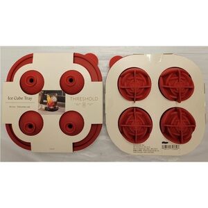 2x Threshold Ice Cube Tray Rose Flower Shape Mold Silicone DIY Cocktail Soap Set